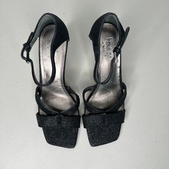 Franco Sarto Rania Black Cut Out Heels Size 7.5 - Picture 4 of 9